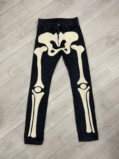 mnml skeleton jeans