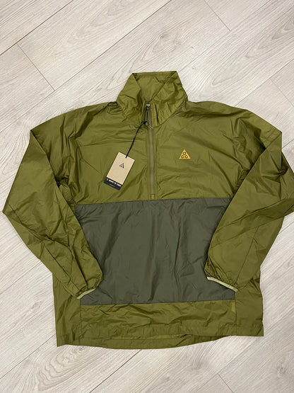 nike acg windshell cindercone windbreaker olive