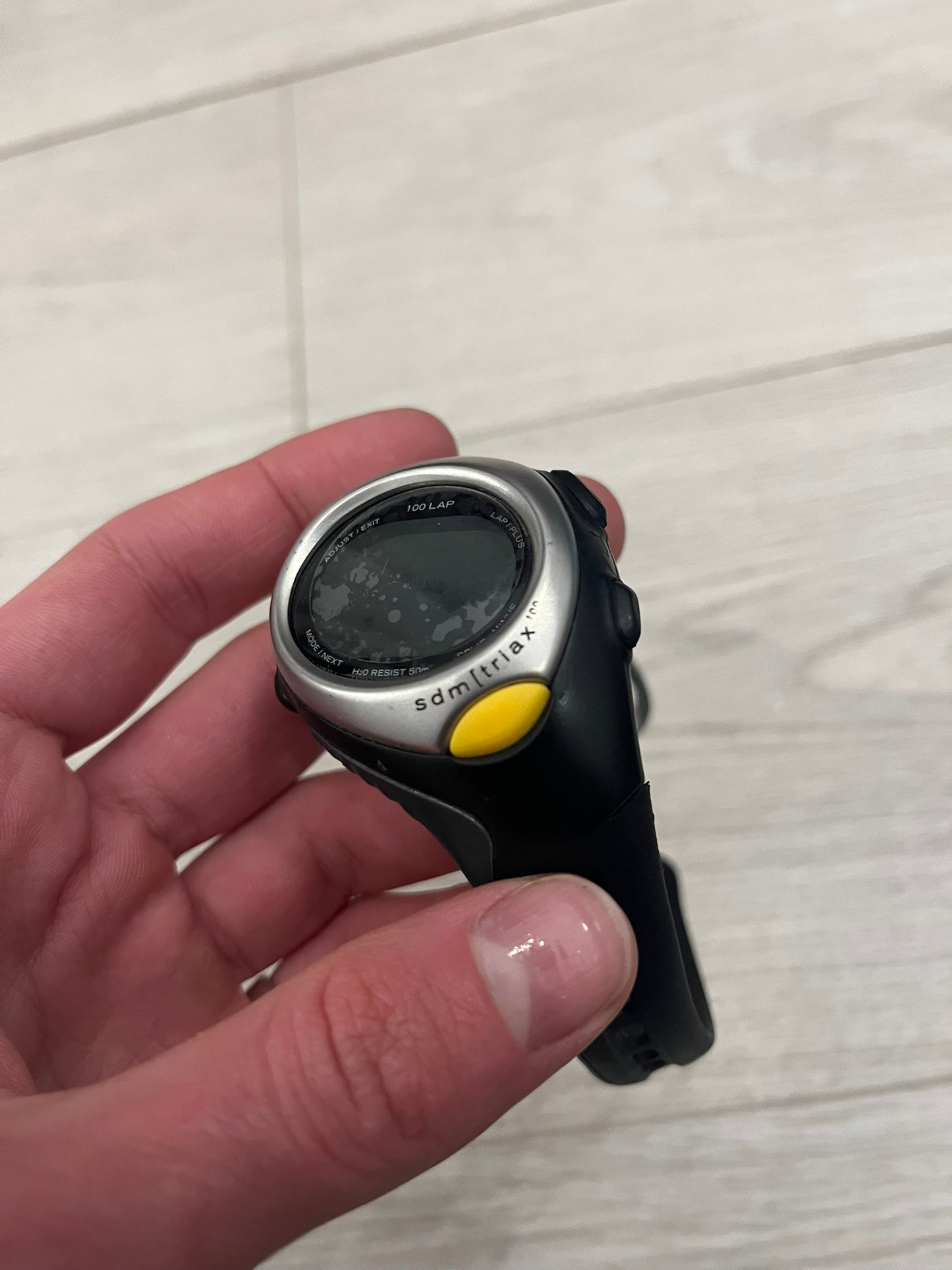 nike hrm triax 100 regular watch yellow