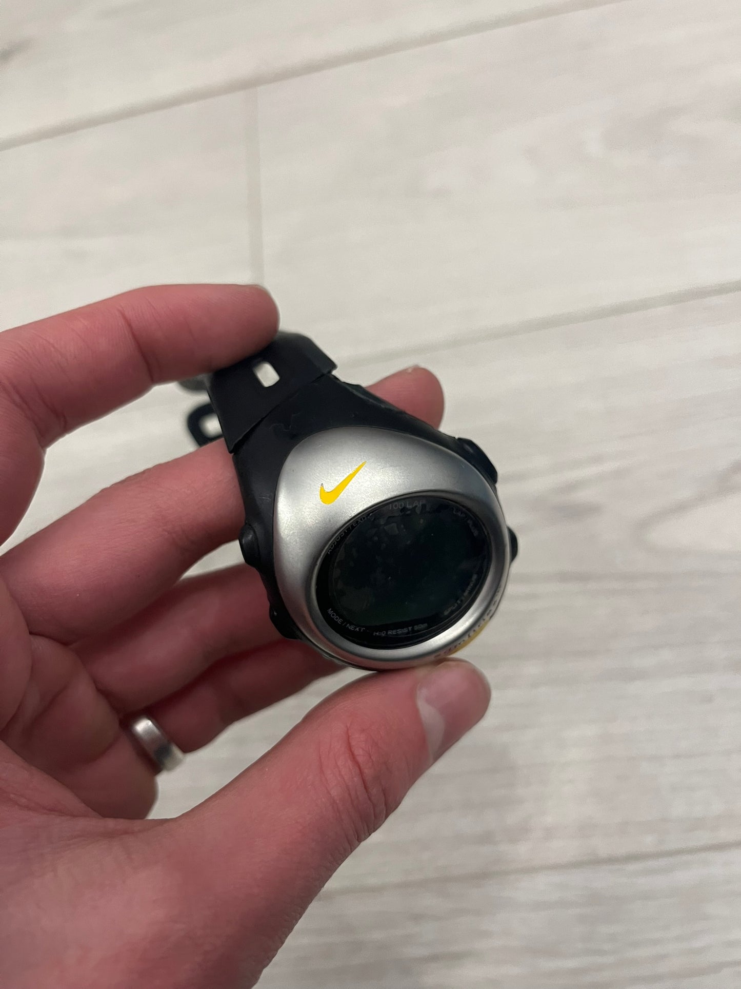 nike hrm triax 100 regular watch yellow