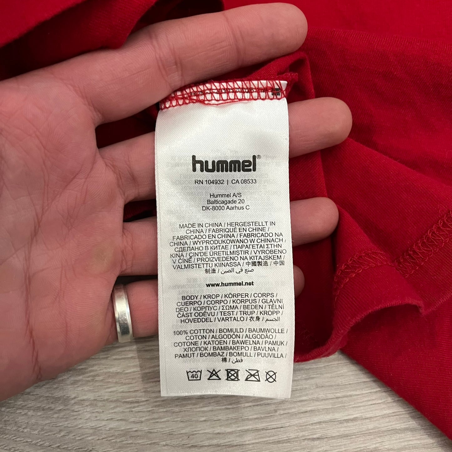 hummel denmark tee