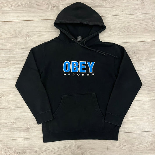 obey records hoodie