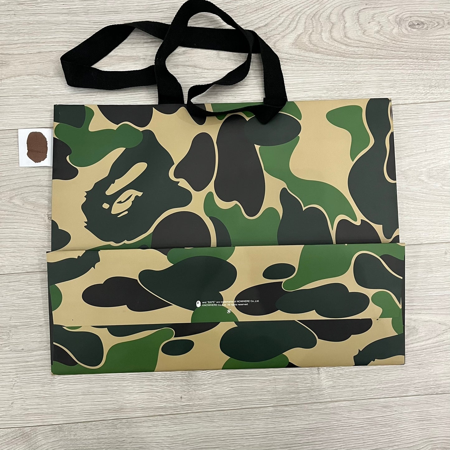 bape camo shopping bag