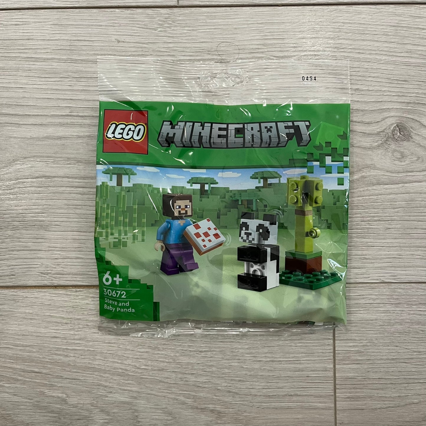 lego 30672 minecraft steve and baby panda polybag