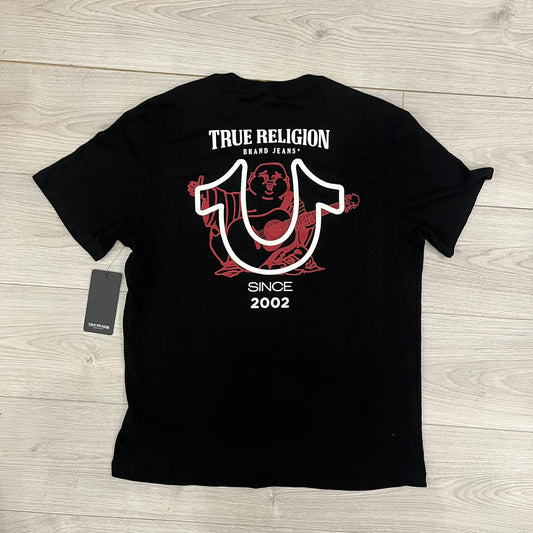 true religion black buddha tee