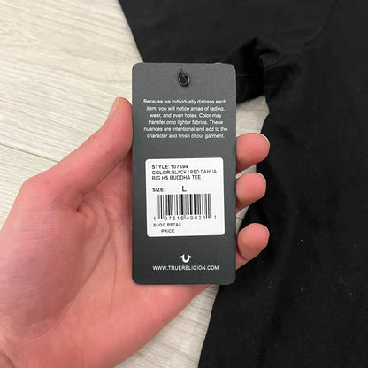 true religion black buddha tee