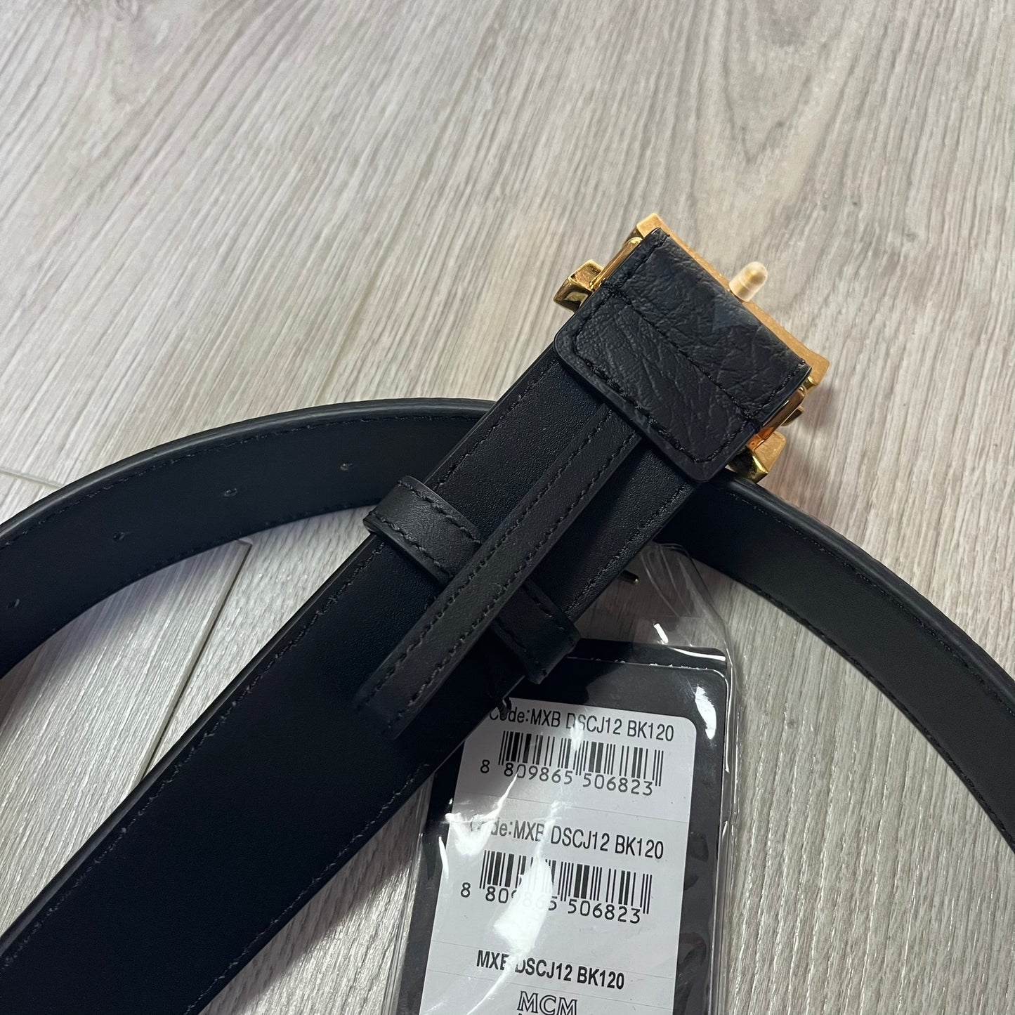 mcm claus belt gold