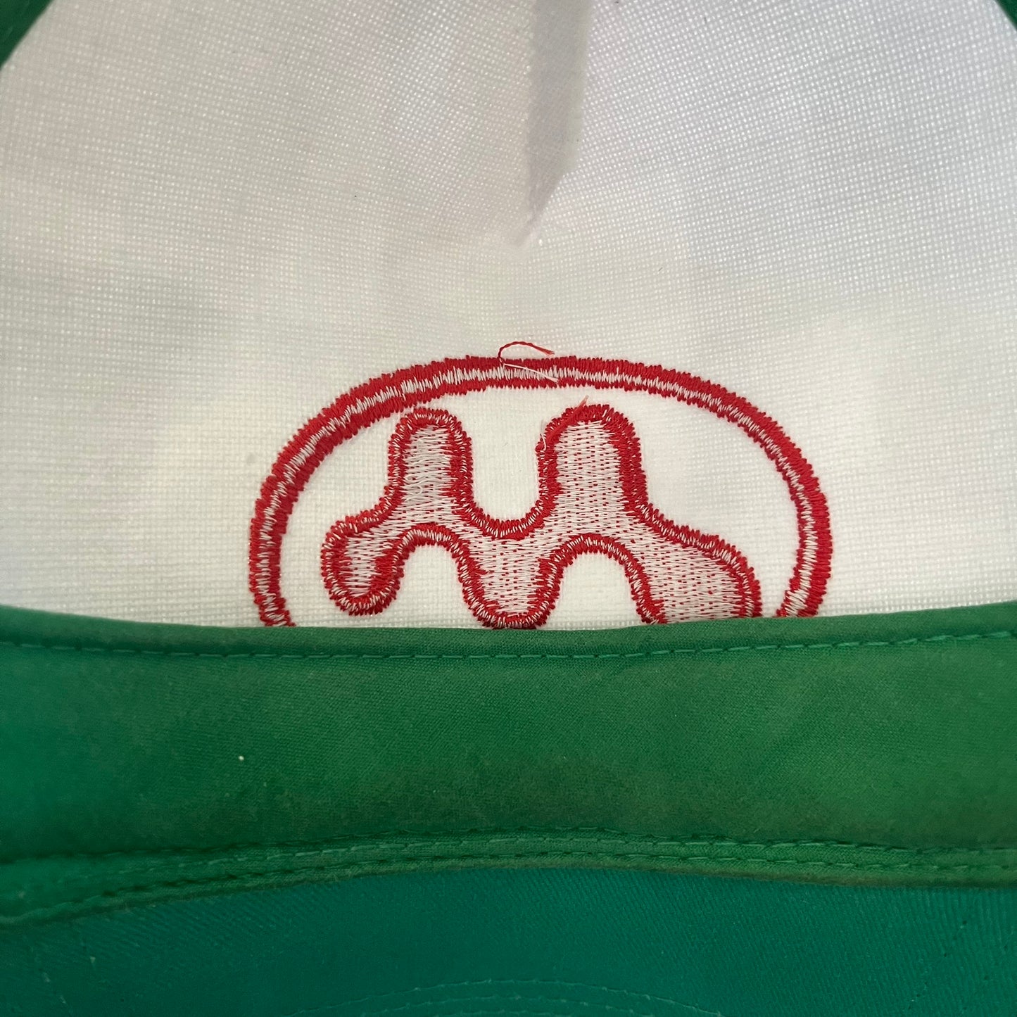 mowalola puff puff green trucker