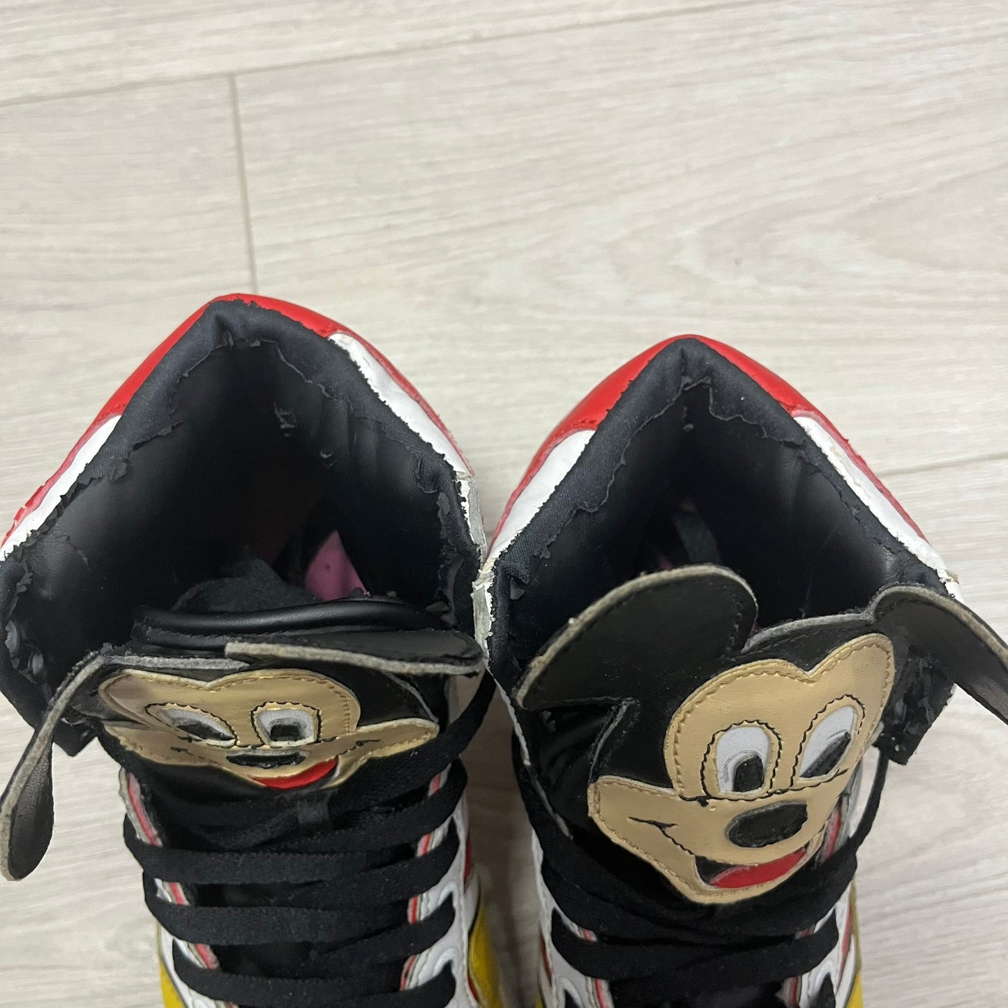 adidas jeremy scott mickey mouse disney hi-top sneakers