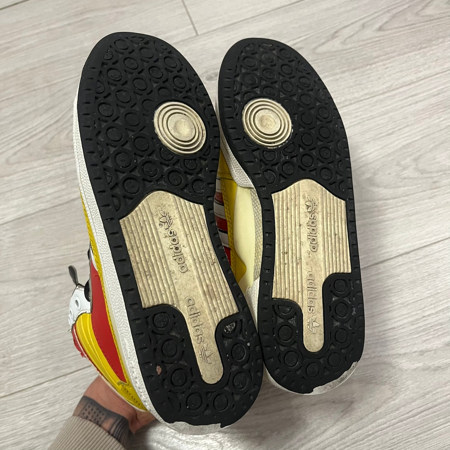 adidas jeremy scott mickey mouse disney hi-top sneakers