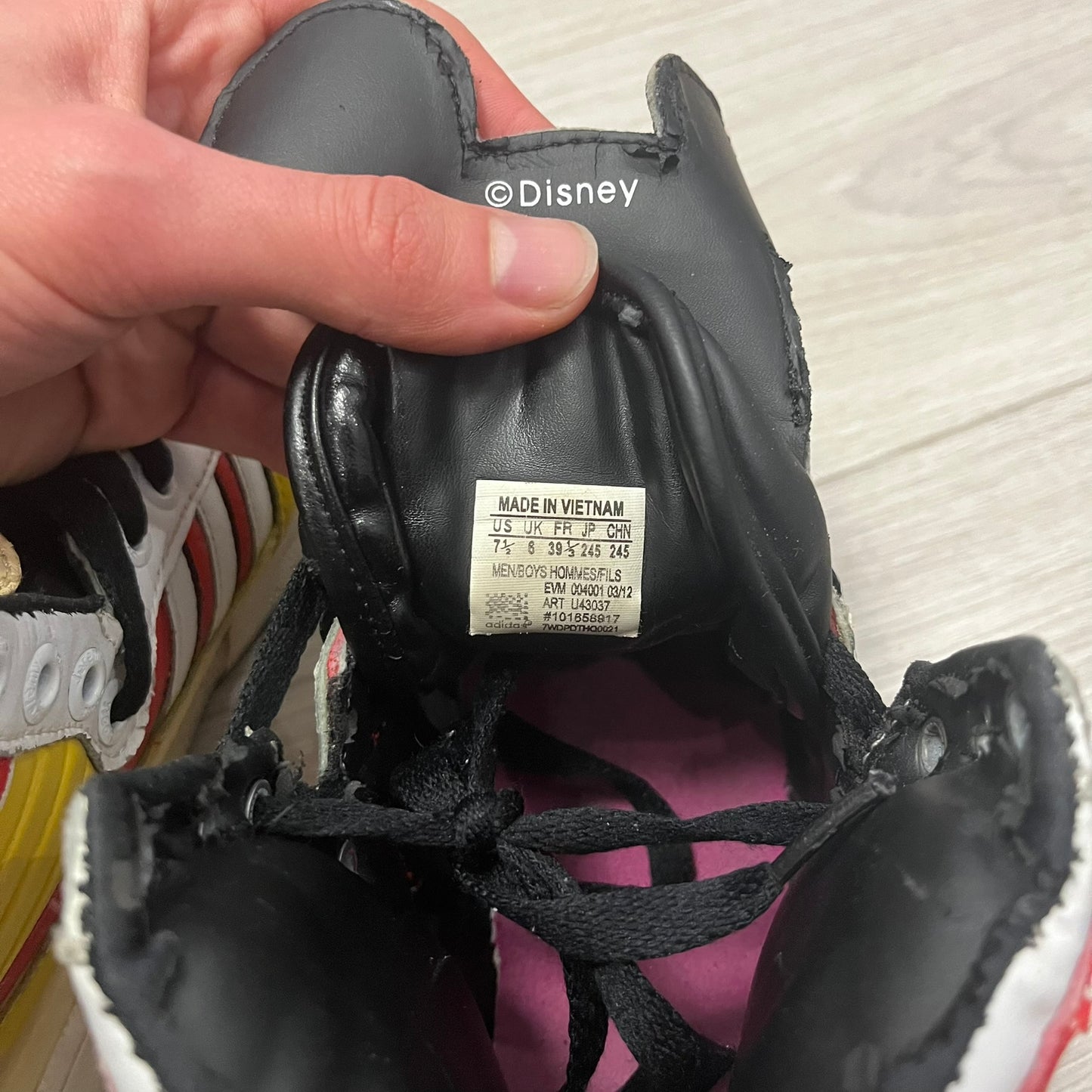 adidas jeremy scott mickey mouse disney hi-top sneakers