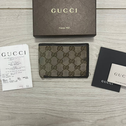 gucci double g logo guccissima canvas wallet