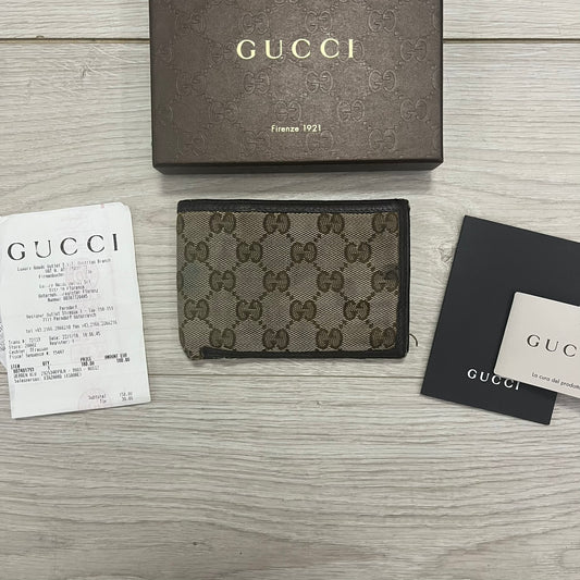 gucci double g logo guccissima canvas wallet