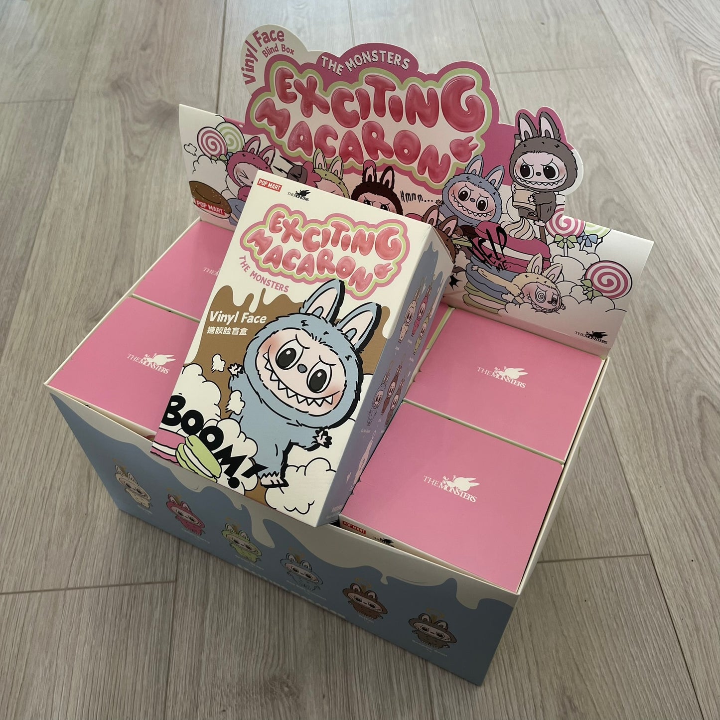 pop mart labubu the monsters exciting macaron vinyl plush (blindbox)
