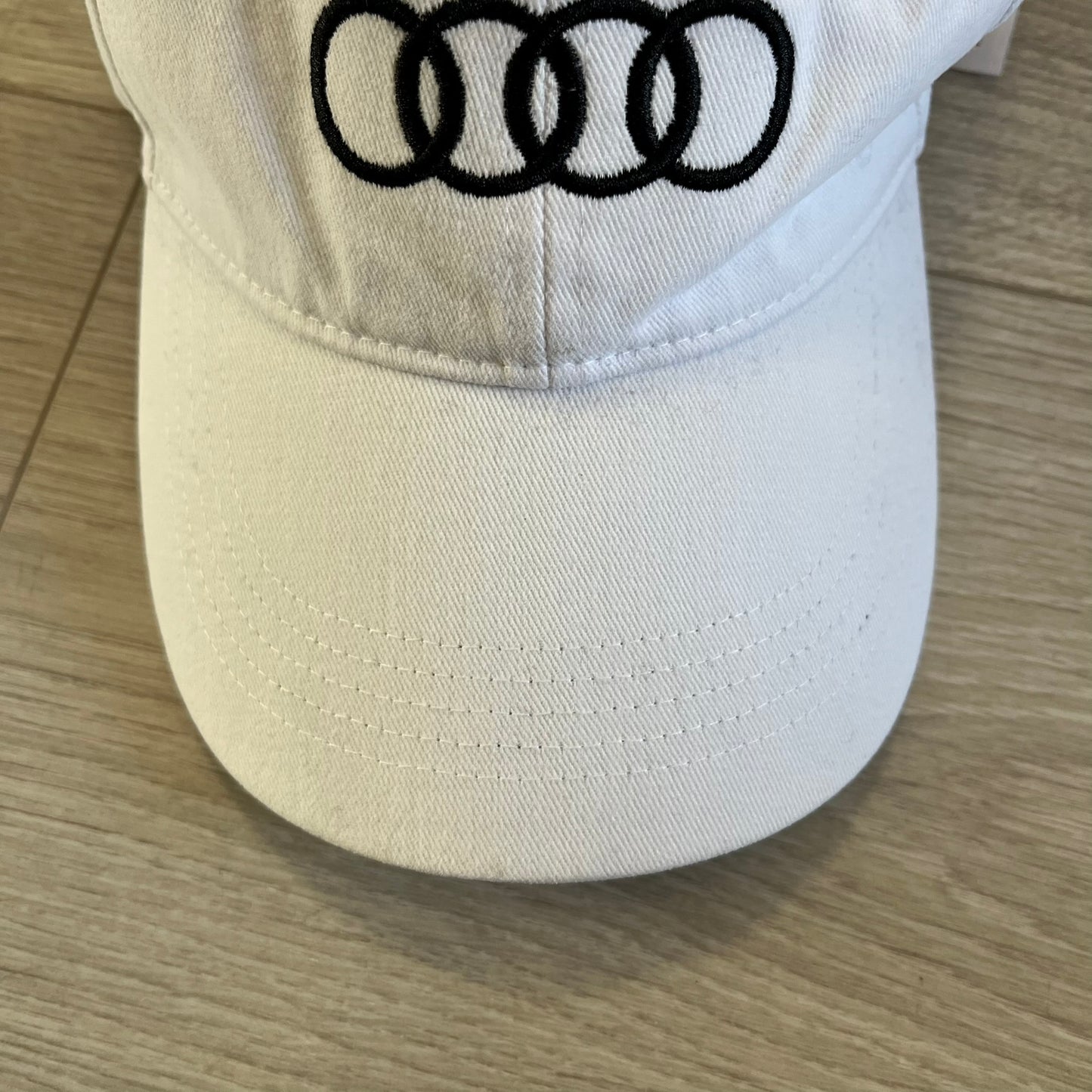audi white cap