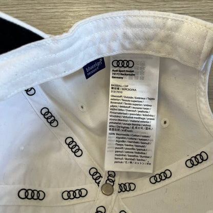audi white cap