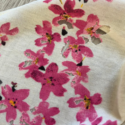 balenciaga pink cherry blossom shirt