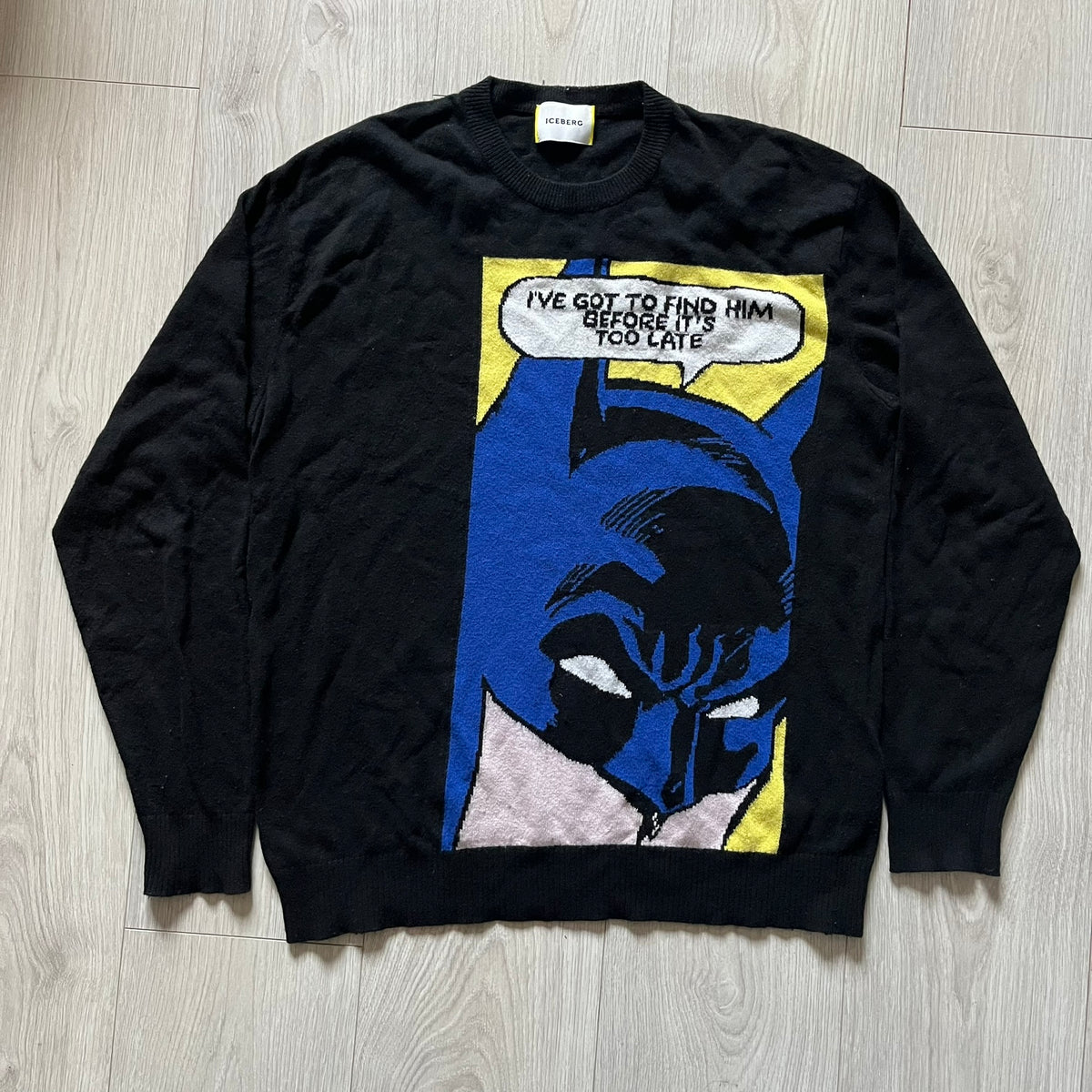Iceberg Batman 2016 Black Sweater – único13