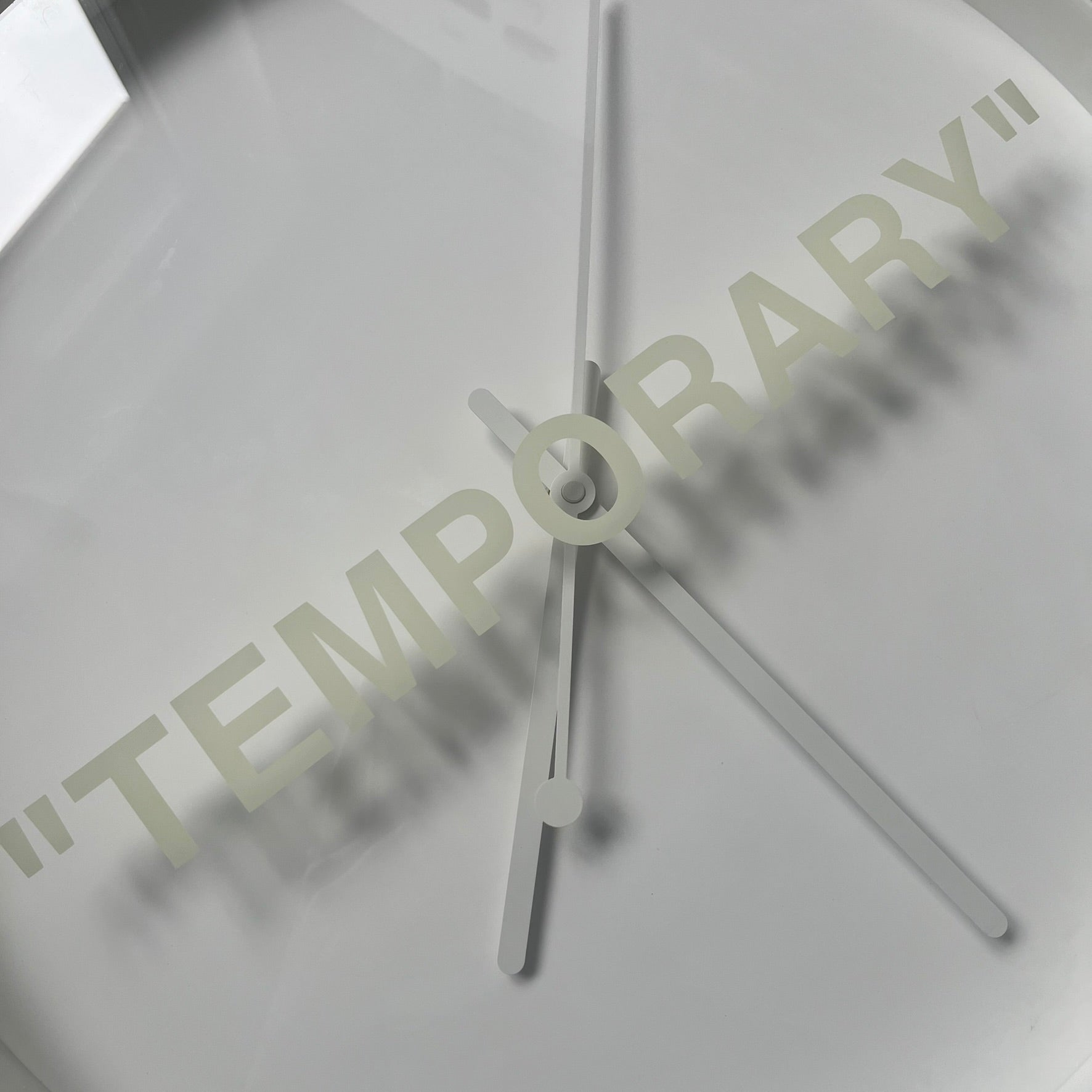 Ikea Markerad x Virgil Abloh 'Temporary' Wall Clock – único13