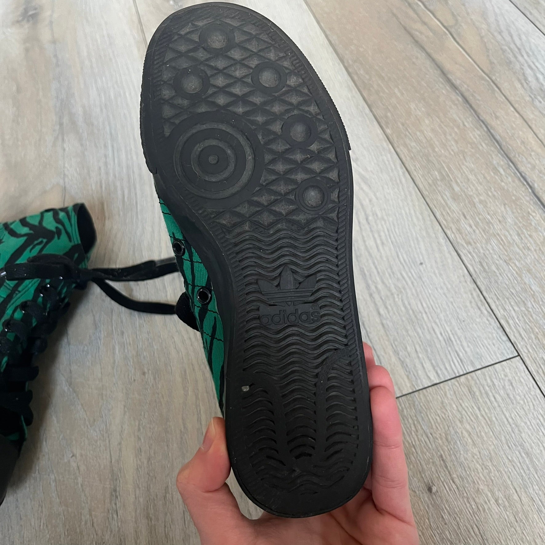 Jeremy Scott x adidas 2014 Nizza Hi “Forest Green” Sneakers – único13
