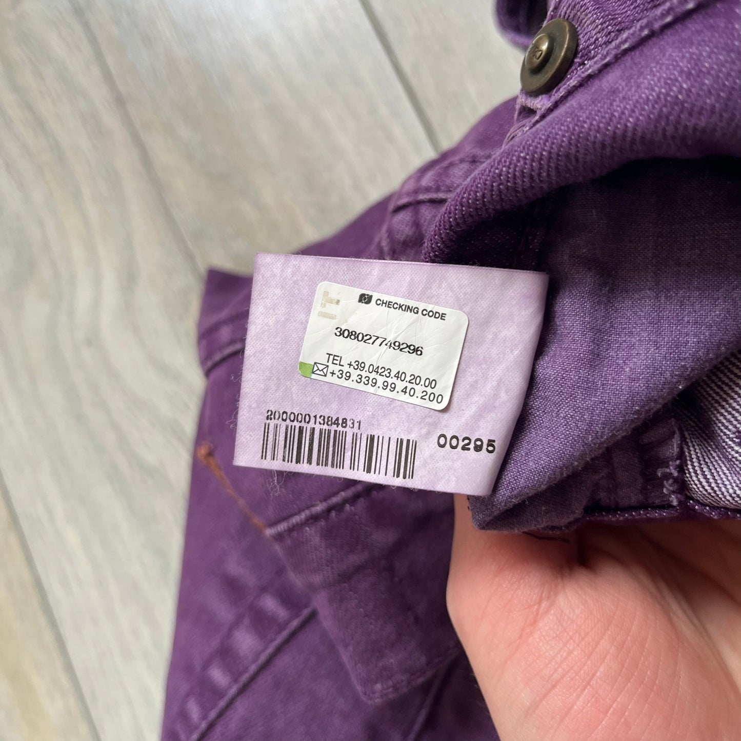 Just Cavalli 2010s Purple Slim Jeans are slim-fit denim jeans finished in a full purple colorway. The pair features classic front and back pocket construction, branded metal button closure, and small metal stud details on the pockets. Additional details include a rear leather Just Cavalli logo patch, interior Just Cavalli tag, and original paper tag.