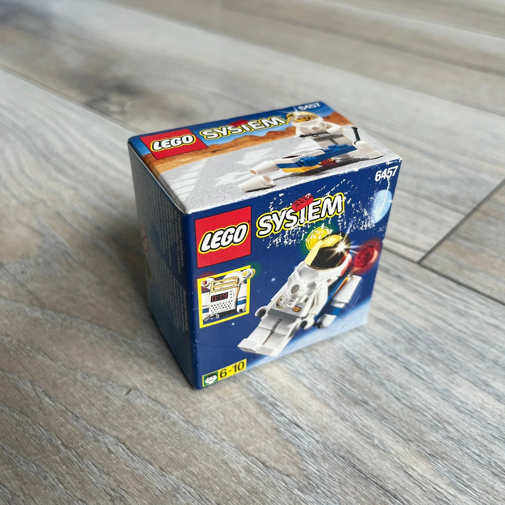 LEGO System 6457 Astronaut Figure Set is a 1999 Town Space Port release consisting of 18 pieces. The set includes Captain Jerry Walker minifigure and basic astronaut-themed elements. It contains 13 parts and was originally sold at a retail price of approximately $1.99.
