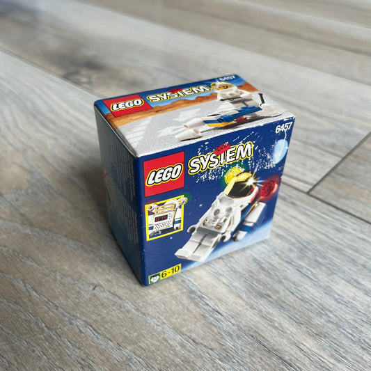 LEGO System 6457 Astronaut Figure Set is a 1999 Town Space Port release consisting of 18 pieces. The set includes Captain Jerry Walker minifigure and basic astronaut-themed elements. It contains 13 parts and was originally sold at a retail price of approximately $1.99.