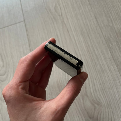 The LG Prada KE850, a groundbreaking collaboration between LG and Prada marked the world’s first capacitive touchscreen phone. Finished in sleek black with minimalist Prada aesthetics, it features media playback, Bluetooth, and expandable memory.&nbsp;