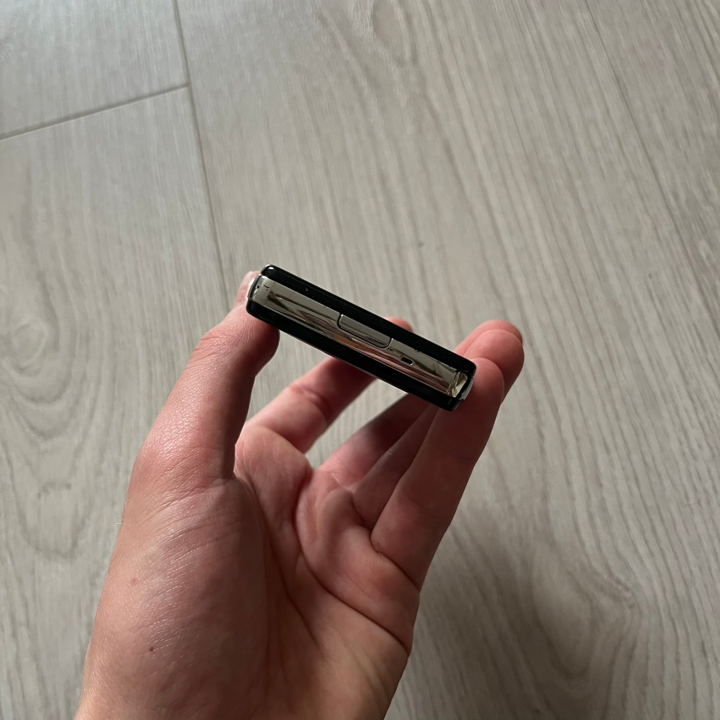 The LG Prada KE850, a groundbreaking collaboration between LG and Prada marked the world’s first capacitive touchscreen phone. Finished in sleek black with minimalist Prada aesthetics, it features media playback, Bluetooth, and expandable memory.&nbsp;