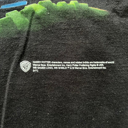 Black fabric with WB logo and text indicating Harry Potter branding