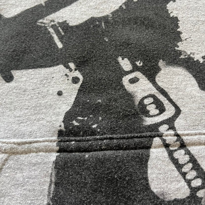 Ultra-rare Little Big Planet hoodie from 2010, made on a Gildan Heavy Blend. Showcases a graffiti like print with Sackboy and logo LBP branding on the pocket with Sony/SCEE licensing. This piece is nearly impossible to find today, making it a standout collectible for fans.