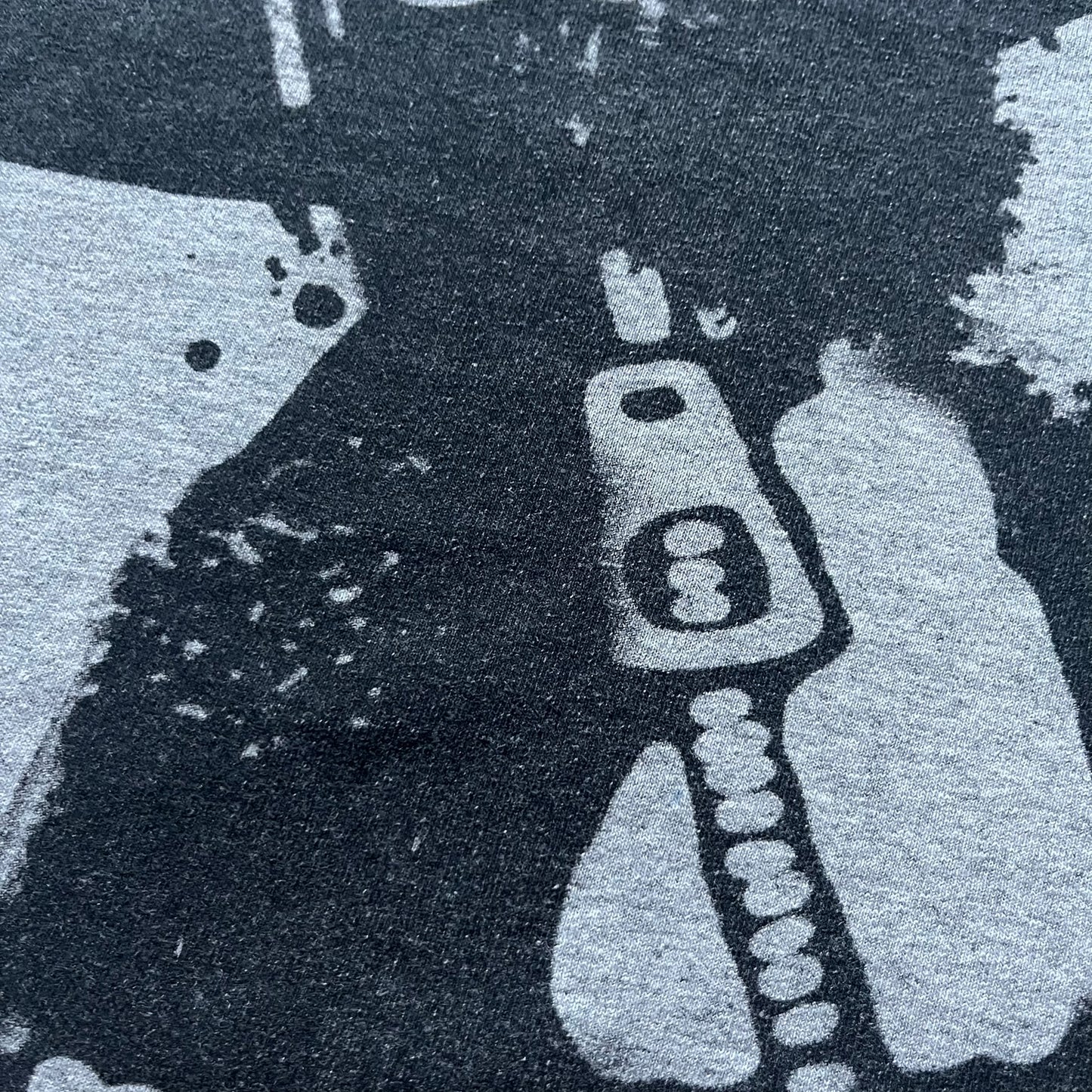 Very-rare Little Big Planet t-shirt from 2010, made on a Gildan Ultra Cotton. Showcases a graffiti like print with Sackboy and LBP logo branding in the bottom right corner with Sony/SCEE licensing. One of the rarest LBP pieces, this t-shirt is a true grail for fans and collectors.