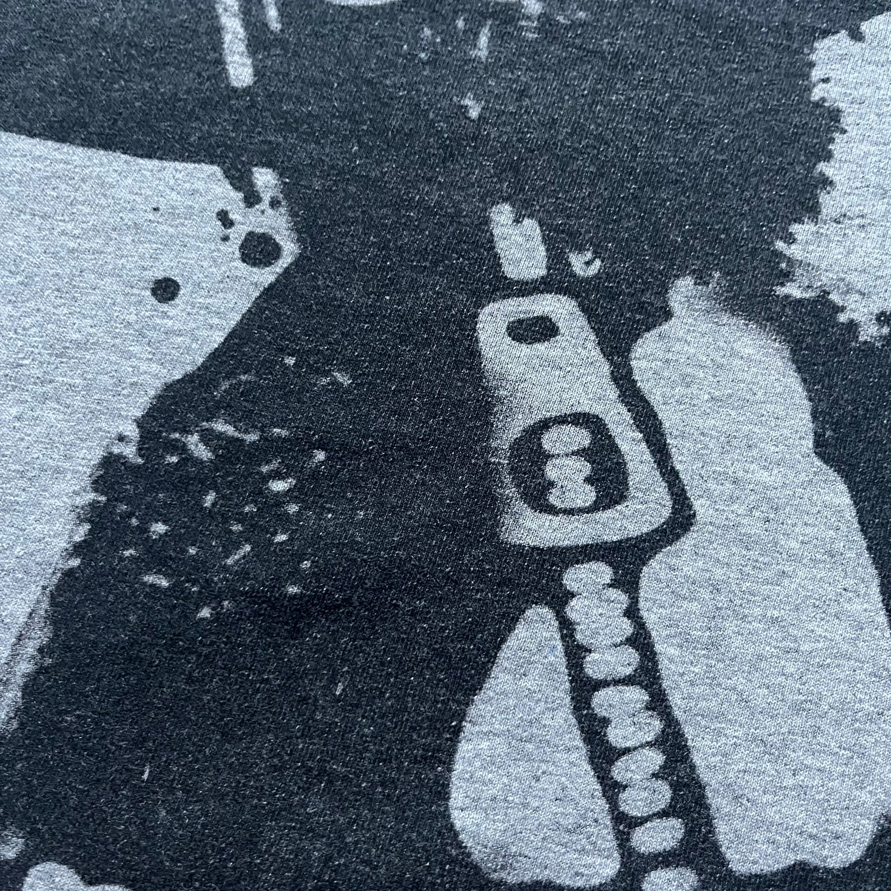 Very-rare Little Big Planet t-shirt from 2010, made on a Gildan Ultra Cotton. Showcases a graffiti like print with Sackboy and LBP logo branding in the bottom right corner with Sony/SCEE licensing. One of the rarest LBP pieces, this t-shirt is a true grail for fans and collectors.