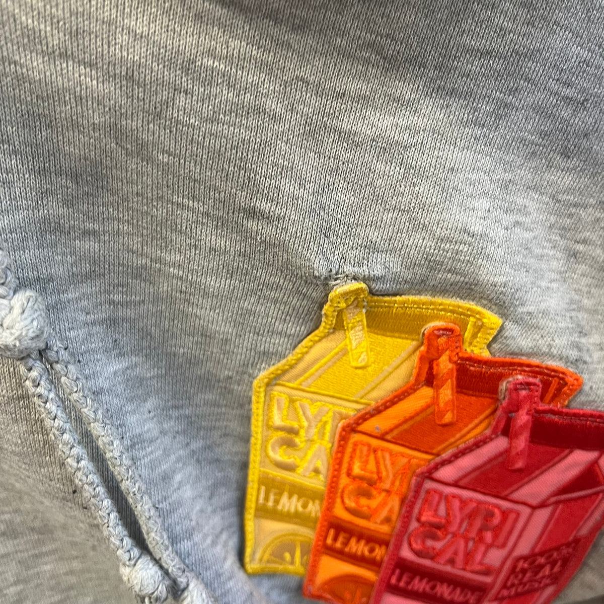 Lyrical Lemonade Triple Patch Gray Hoodie