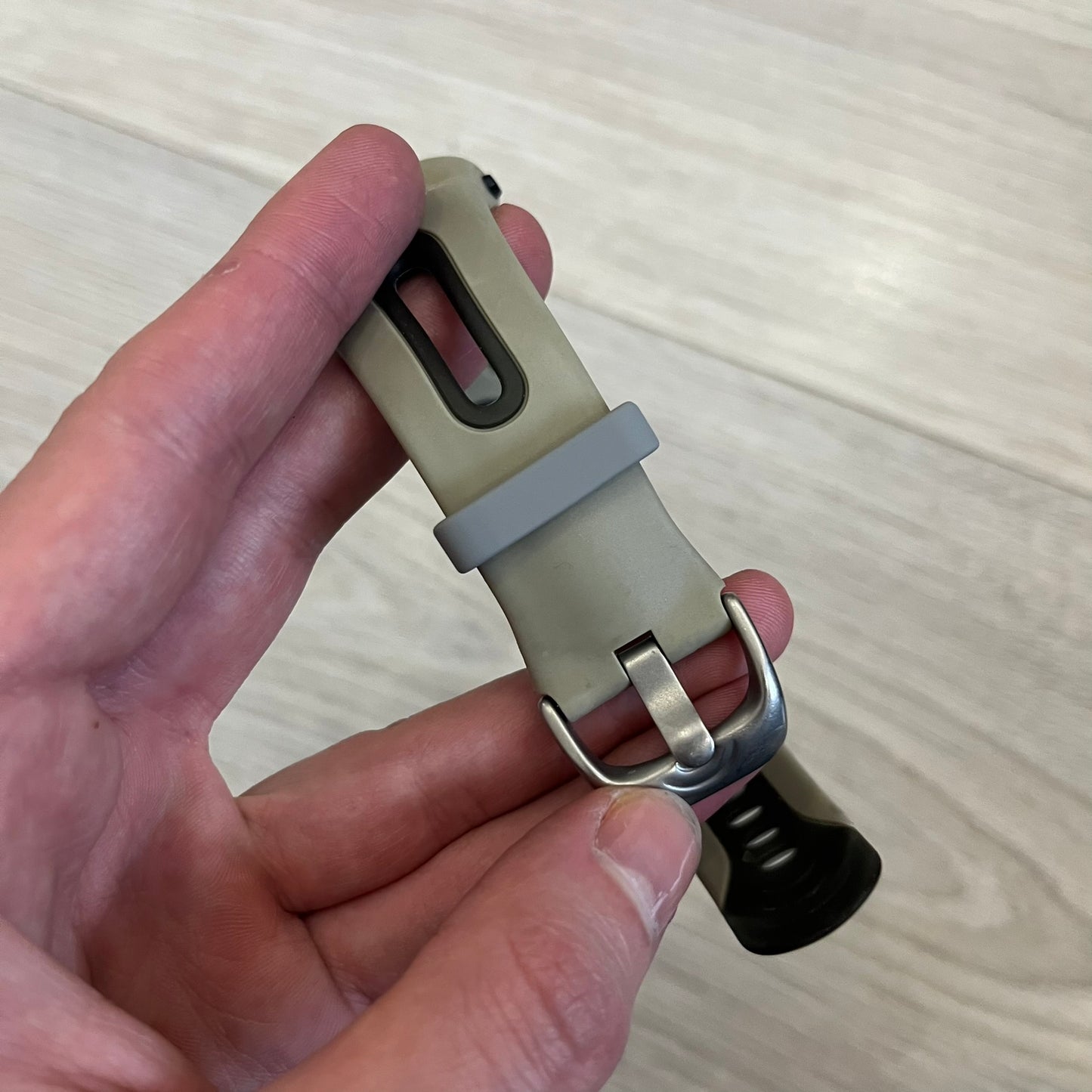 Nike Sports Chrono Cross Training Watch featuring a unique ana-digi design with a Blue Analog face. The display combines a three-hand analog setup with a curved dual-section LCD showing time, day, and mode. Water-resistant up to 50m and equipped with chronograph, timer, alarm, and dual-time functions.