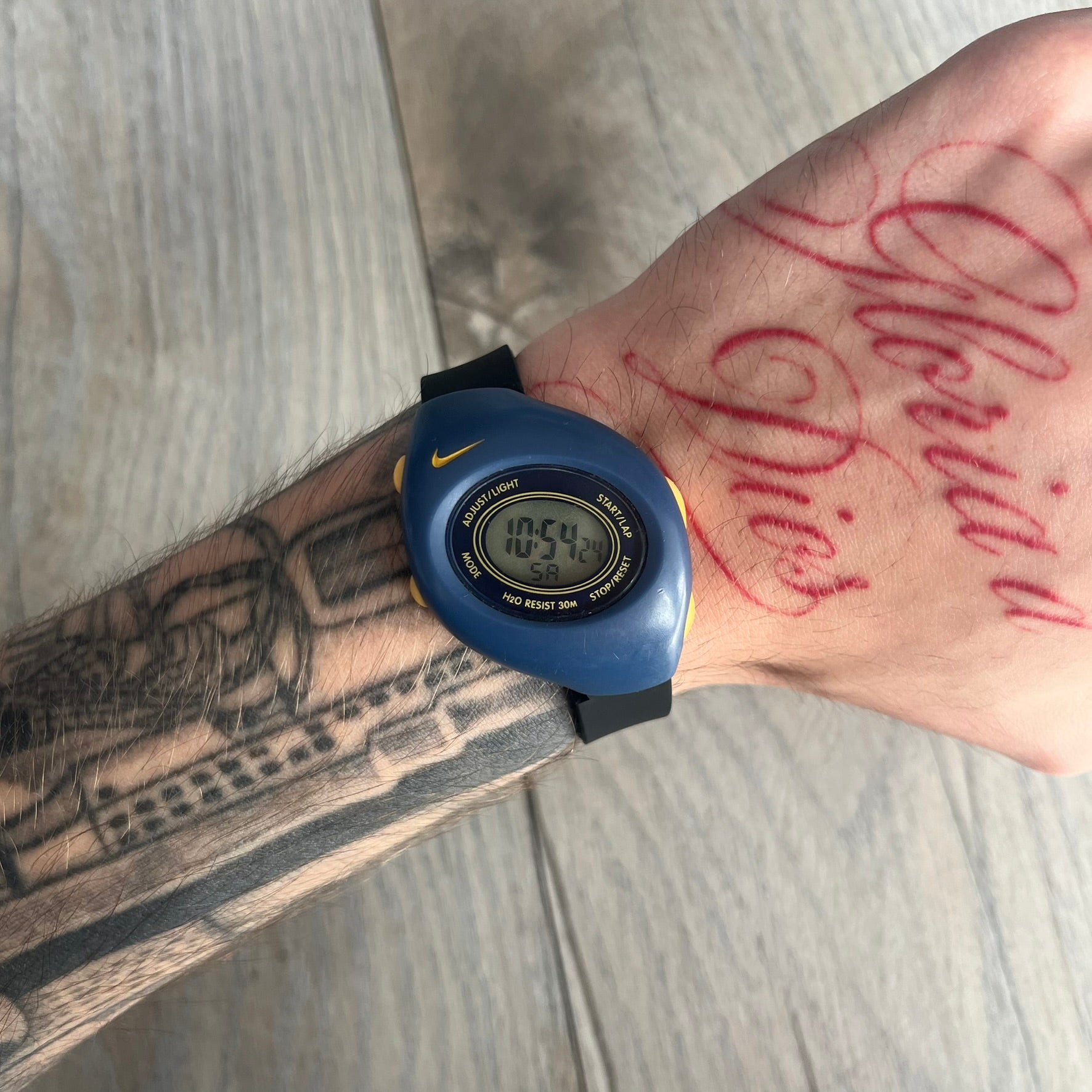 Nike Triax Junior 2000's Blue Digital Watch – único13