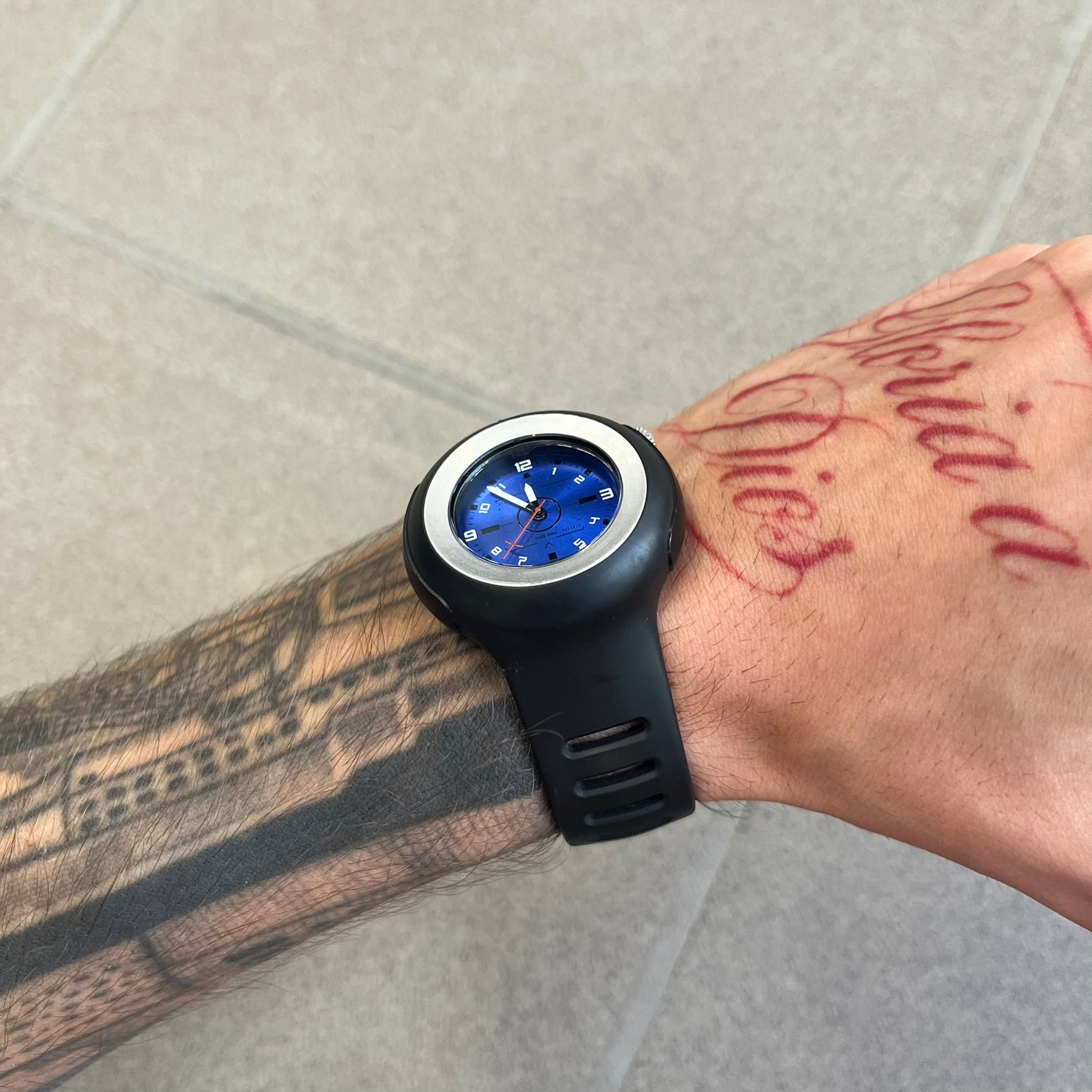 Nike Triax WK0009 Timing Range Blue Analog Watch – único13