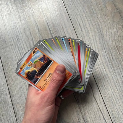 Pokémon TCG: Mega Evolution Phantasmal Flames – 100 Cards includes a collection of 100 trading cards from the Mega Evolution Phantasmal Flames booster series. The set features notable cards such as Acerola’s Mischief and Wally’s Compassion.&nbsp;