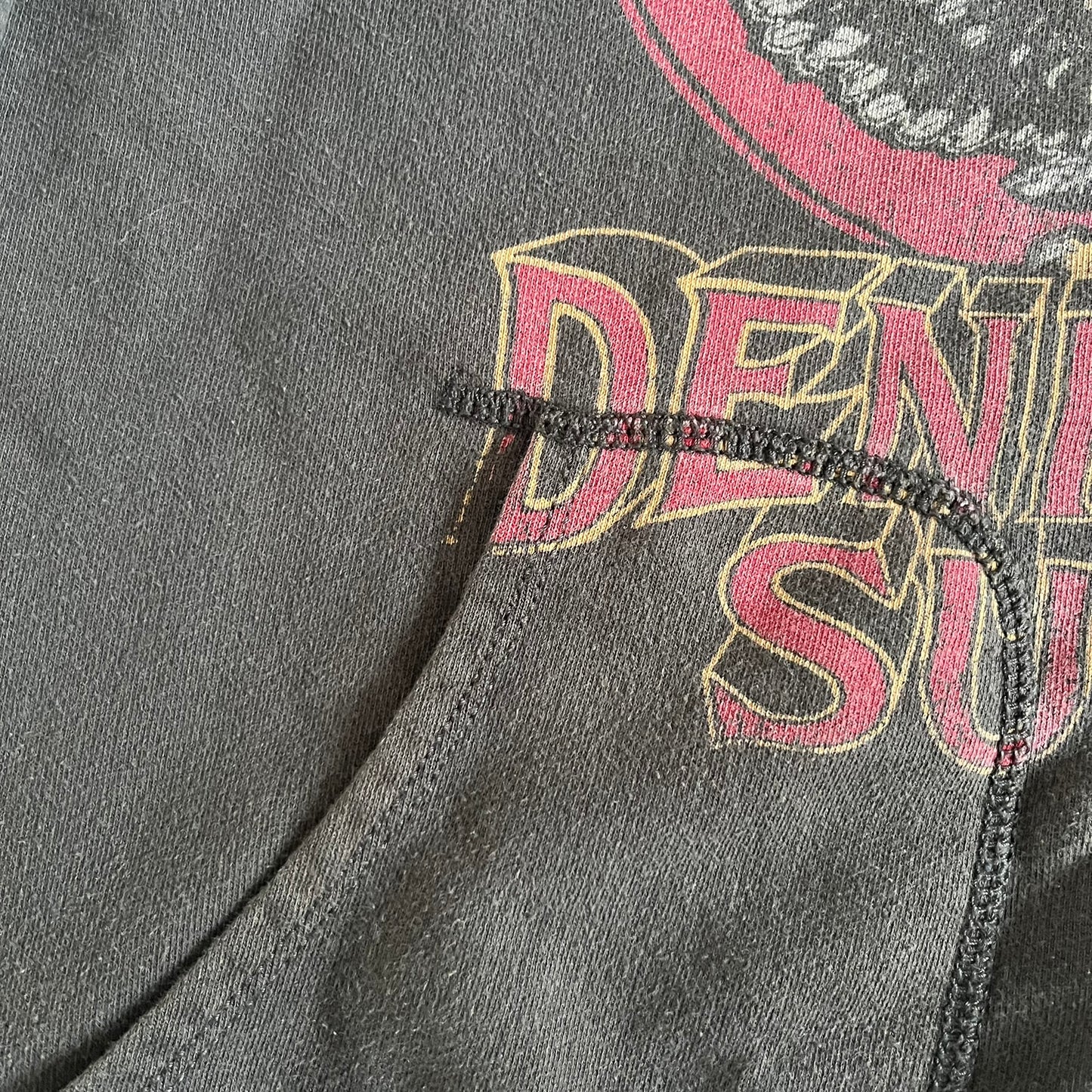 Ralph Lauren Denim &amp; Supply Eagle Hoodie in dark brown, featuring a big front graphic with a large eagle over a filled red circle. The design is completed with prominent red “Denim and Supply” under the graphic. From the discontinued Denim &amp; Supply line.