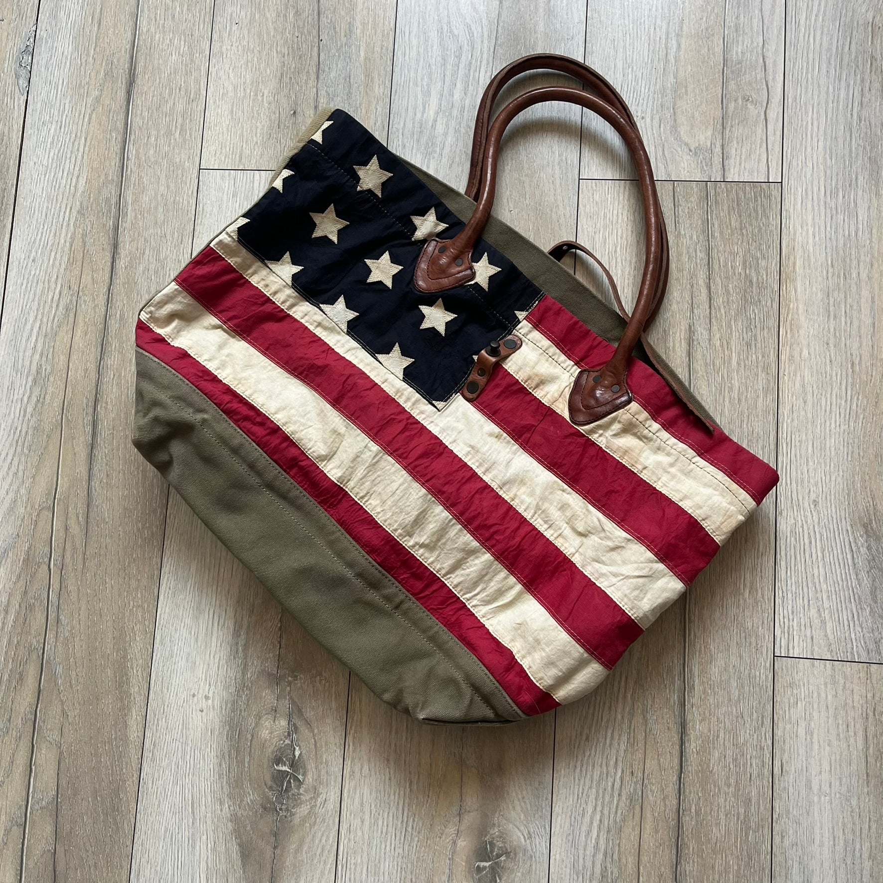 Ralph Lauren Denim & Supply 1990's USA Flag Shoulder bag – único13