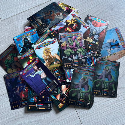 Spider-Man Heroes &amp; Villains 2008 Card Set includes 71 standard cards and 12 foil cards, stored in a collectible metal box. Originally sold with the Spider-Man Heroes &amp; Villains Collection magazine, these cards can be collected or used to play multiple official games.