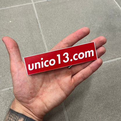 único13 Sticker Pack includes 10 random stickers selected from 17 available designs, with no repeats. The stickers were designed by us and each features a customized único13 logo matching the design.

Available designs include Casio Screen, Star Wars, D.A.R.E., Indian Motorcycle, Invincible, LEGO, Spider-Man, Minecraft, Burger King, Ben 10, Harvard, I AM MUSIC, OnlyFans, Chrome Hearts, Supreme, Único13 Logo, and Corona.

Made from Polyethylene Terephthalate and suitable for indoor and outdoor use. These sti