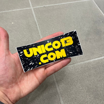 único13 Sticker Pack includes 10 random stickers selected from 17 available designs, with no repeats. The stickers were designed by us and each features a customized único13 logo matching the design.

Available designs include Casio Screen, Star Wars, D.A.R.E., Indian Motorcycle, Invincible, LEGO, Spider-Man, Minecraft, Burger King, Ben 10, Harvard, I AM MUSIC, OnlyFans, Chrome Hearts, Supreme, Único13 Logo, and Corona.

Made from Polyethylene Terephthalate and suitable for indoor and outdoor use. These sti