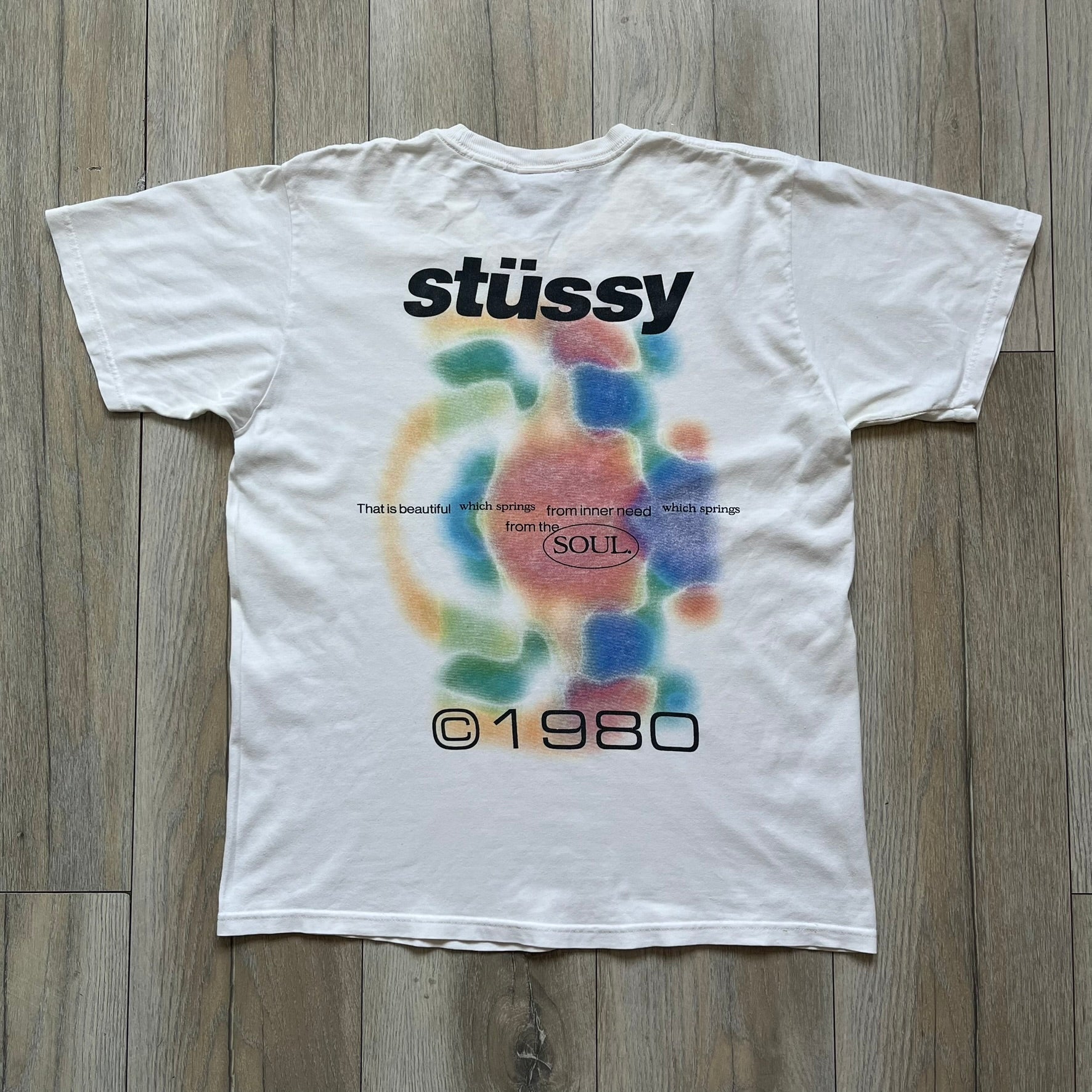 Stussy Soul 1980 White Tee – único13
