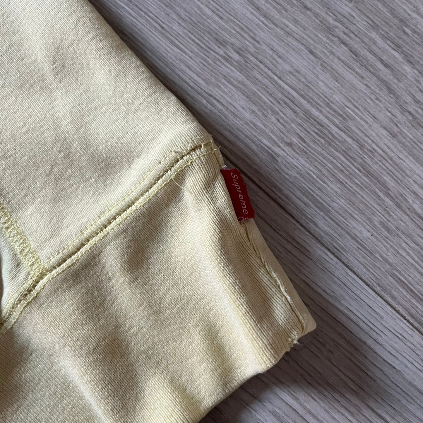 Supreme Classic Logo SS15 Yellow Hoodie