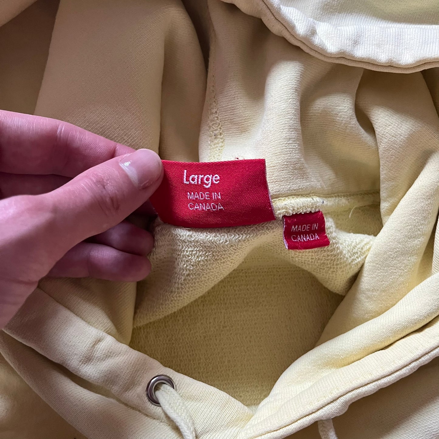 Supreme Classic Logo SS15 Yellow Hoodie