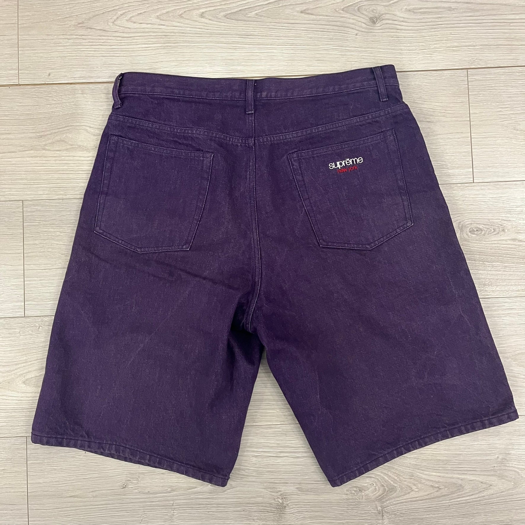 Supreme Denim Purple SS25 Baggy Shorts – único13