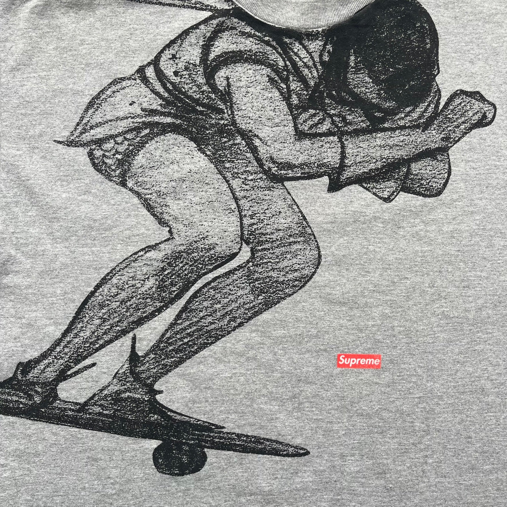 Supreme FW07 WTAPS 'Live To Ride, Ride to Live' Gray Tee (X-Large