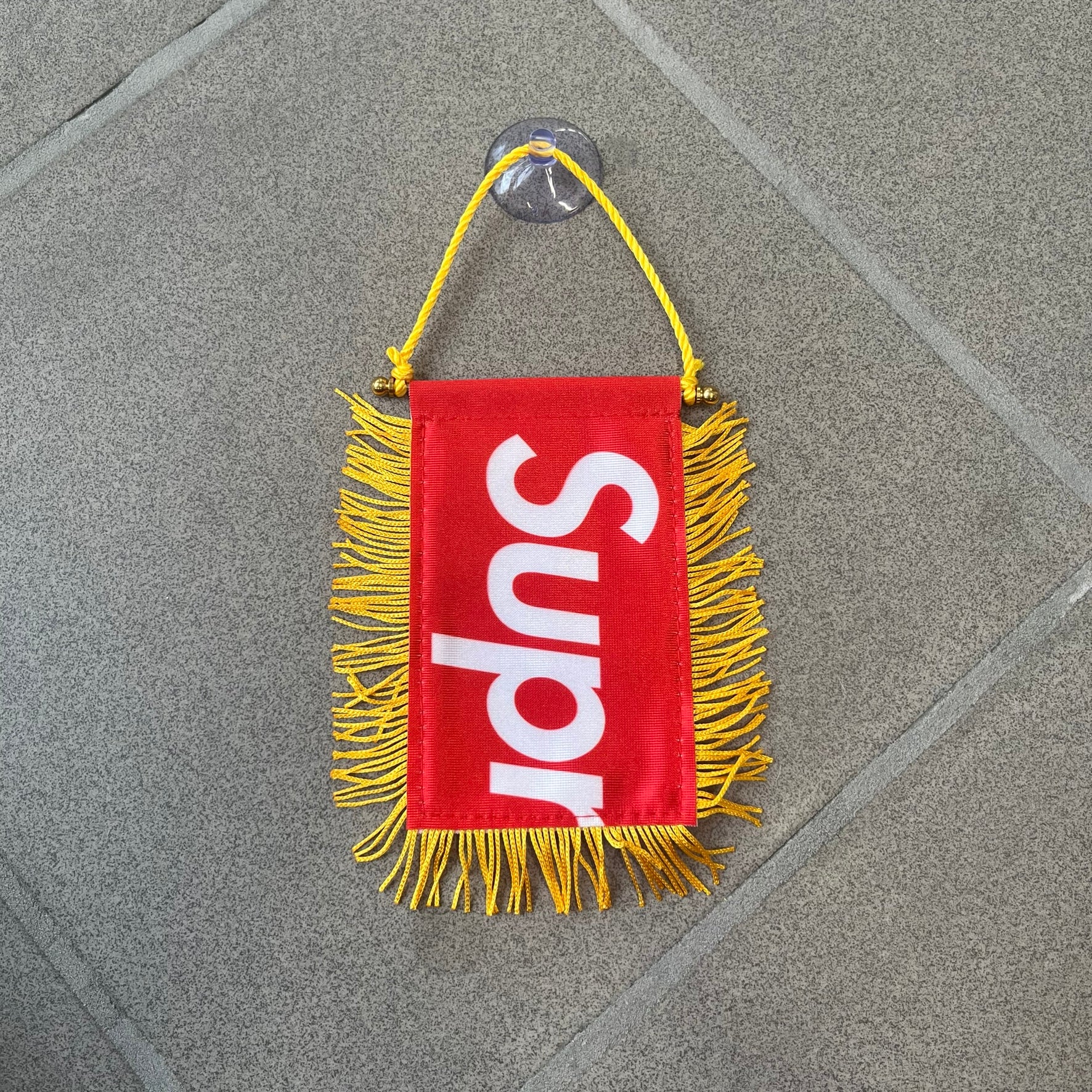 Supreme FW26 Fringed Banner – único13