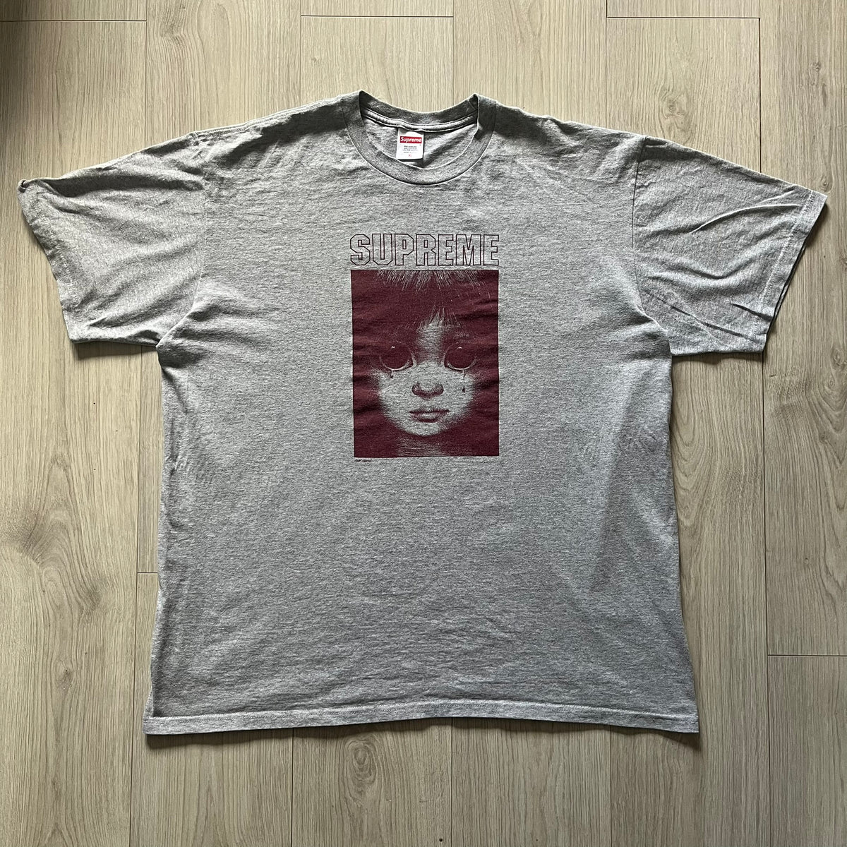 Supreme Margaret Keane Teardrop Gray Tee – único13 Supreme 